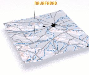 3d view of Najafābād