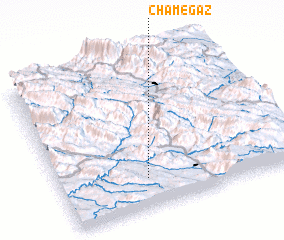 3d view of Cham-e Gaz