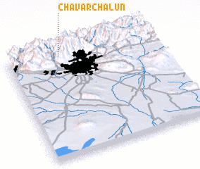 3d view of Chāvar Chālūn