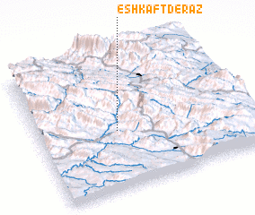 3d view of Eshkaft Derāz