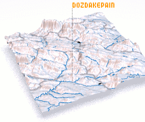 3d view of Dozdak-e Pā\