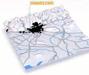 3d view of Shāh Neshīn