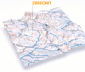 3d view of Zard Chāt