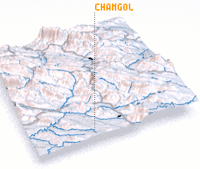 3d view of Cham Gol