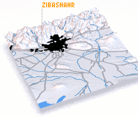 3d view of Zībā Shahr