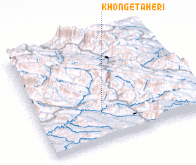 3d view of Khong-e Ţāherī