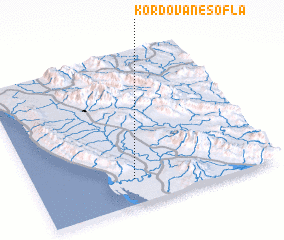 3d view of Kordovān-e Soflá