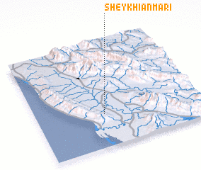 3d view of Sheykhīān Mārī