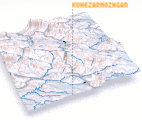 3d view of Kūh-e Zarmozhgān