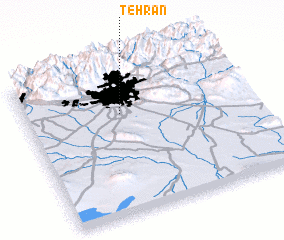 3d view of Tehrān