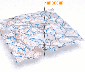 3d view of Māndegān