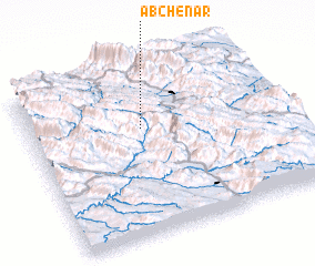 3d view of Āb Chenār