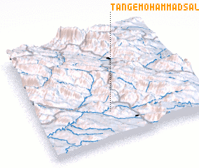 3d view of Tang-e Moḩammad Şāleḩ