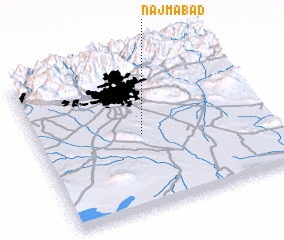 3d view of Najmābād