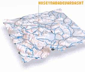 3d view of Ḩoseynābād-e Vardasht