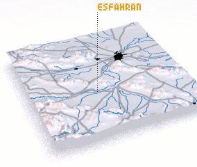 3d view of Esfahrān