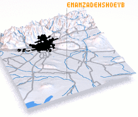 3d view of Emāmzādeh Sho‘eyb