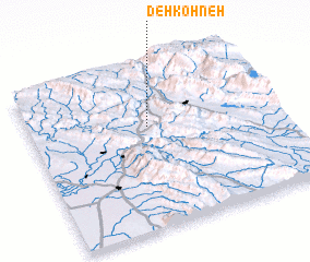 3d view of Deh Kohneh