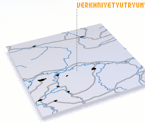 3d view of Verkhniye Tyutryumy