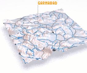 3d view of Garmābād