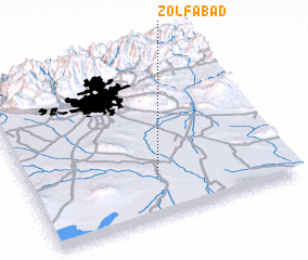 3d view of Zolfābād