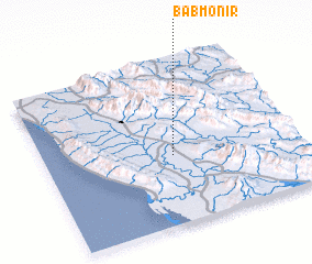 3d view of Bāb Monīr