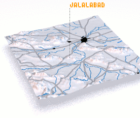3d view of Jalālābād