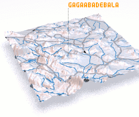 3d view of Gāgāābād-e Bālā