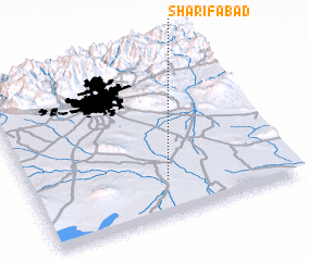 3d view of Sharīfābād