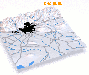 3d view of Raẕīābād