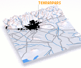 3d view of Tehrān Pārs