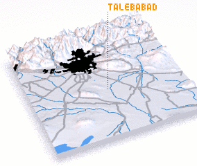 3d view of Ţālebābād