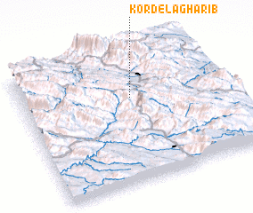 3d view of Kord-e Lāgharīb