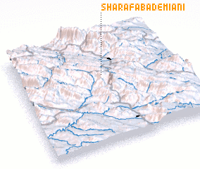 3d view of Sharafābād-e Mīānī