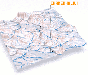 3d view of Cham-e Khalīlī