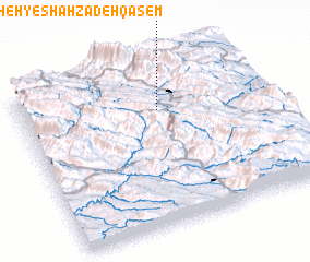 3d view of Gūsheh-ye Shāhzādeh Qāsem