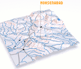 3d view of Moḩsenābād