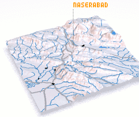 3d view of Nāşerābād