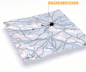 3d view of Bāgh-e Abrīsham