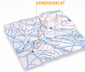 3d view of Deh-e Pas Qalāt