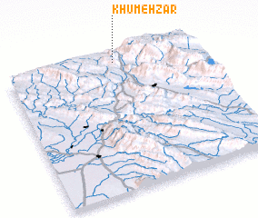 3d view of Khūmeh Zār