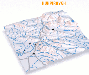 3d view of Kūh Pīrāyeh