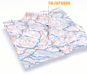 3d view of Najafābād