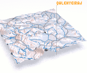 3d view of Qal‘eh-ye Īraj