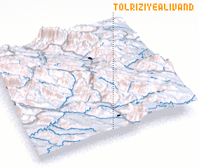 3d view of Tol Rīzī-ye ‘Ālīvand