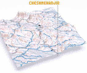 3d view of Cheshmeh Anjīr