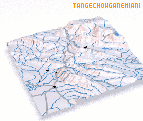 3d view of Tang-e Chowgān-e Mīānī