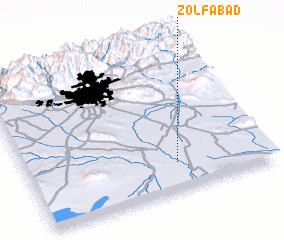 3d view of Zolfābād