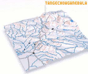 3d view of Tang-e Chowgān-e Bālā