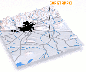 3d view of Gorg Tappeh